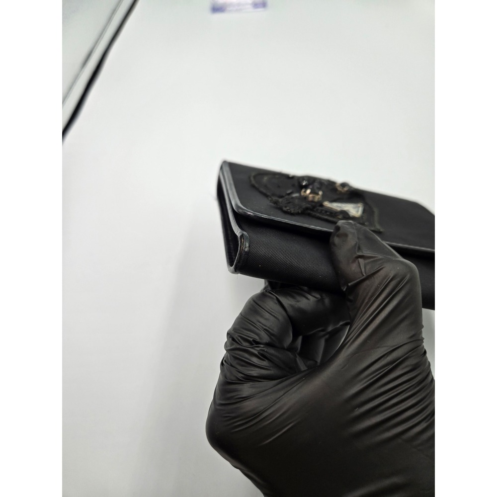PRADA Evening Heart Mini Bag Black Nylon AUTHENTIC - Picture 15 of 16